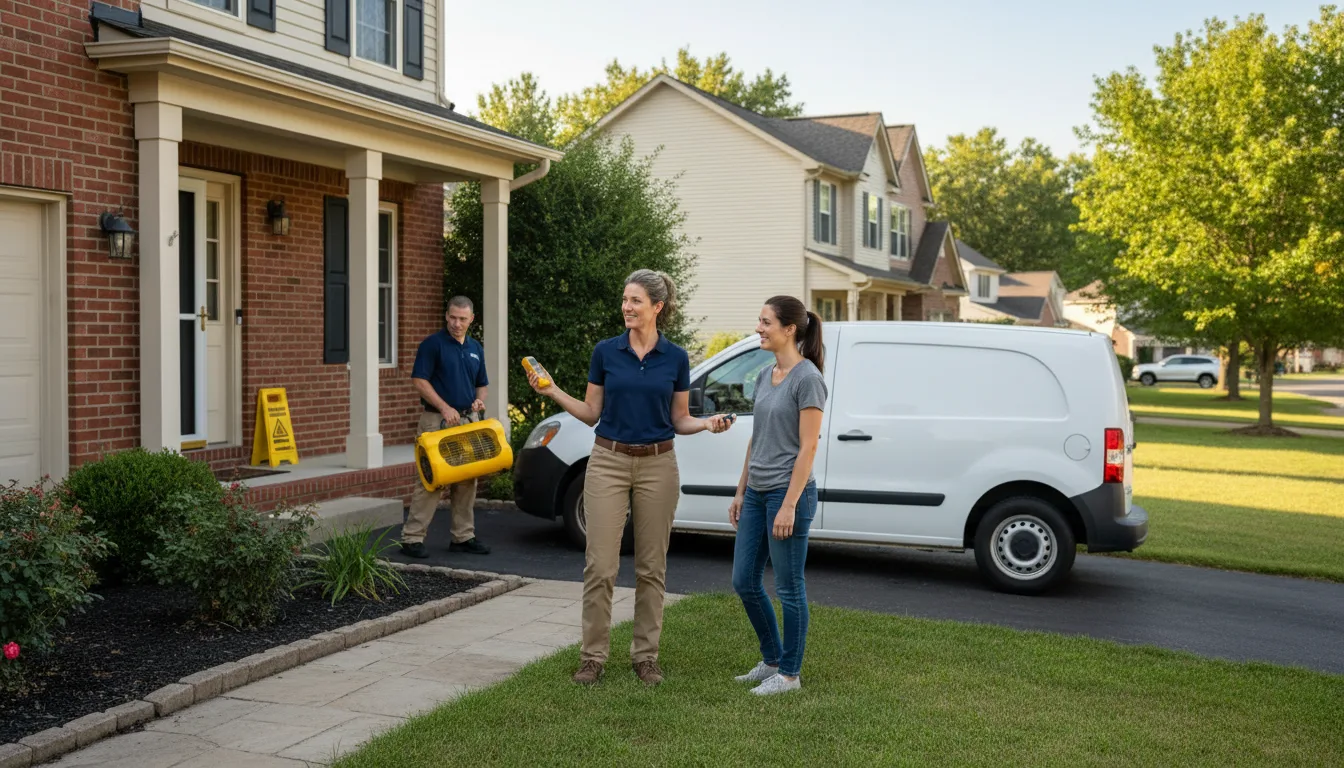 Water restoration image for Dehumidification And Cleanup Services in Bishop, VA